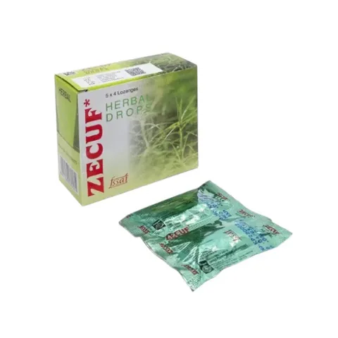 Viên ngậm ho thảo dược Zecuf Herbal Drops (Hộp 20 viên) Giúp làm ấm họng, nhuận phế và giảm ho do viêm họng