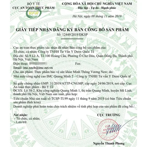 Viên uống Minh Thông Vương New (Hộp 20 viên) Tăng cường lưu thông máu và tuần hoàn não, Hỗ trợ giảm nguy cơ xơ vữa động mạch.