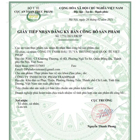Dung dịch uống bổ sung Kẽm Zinc Plus (Hộp 20 ống) Cải thiện tình trạng biếng ăn và kích thích sự thèm ăn của trẻ em.