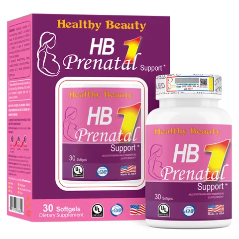 HB Prenatal Support (Hộp 30 viên) Bổ sung Vitamin và khoáng chất cho mẹ bầu
