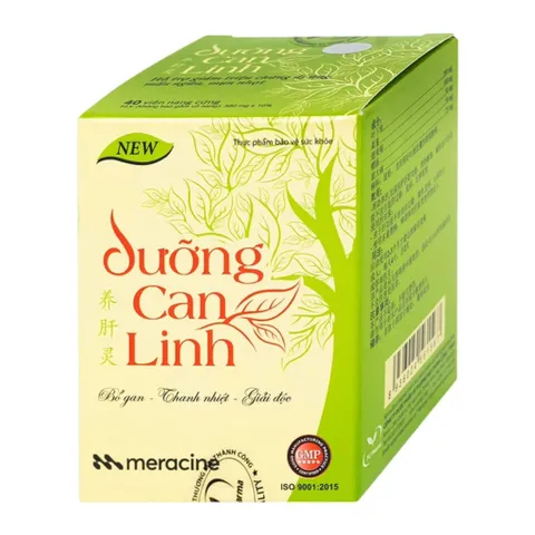 Viên uống Dưỡng Can Linh (Chai 40 viên) Hỗ trợ bổ gan, thanh nhiệt và giải độc gan