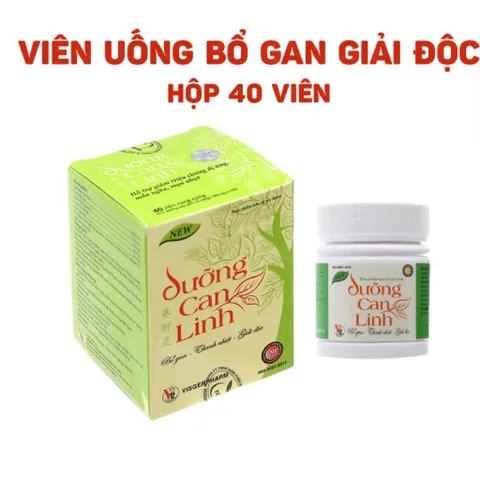 Viên uống Dưỡng Can Linh (Chai 40 viên) Hỗ trợ bổ gan, thanh nhiệt và giải độc gan