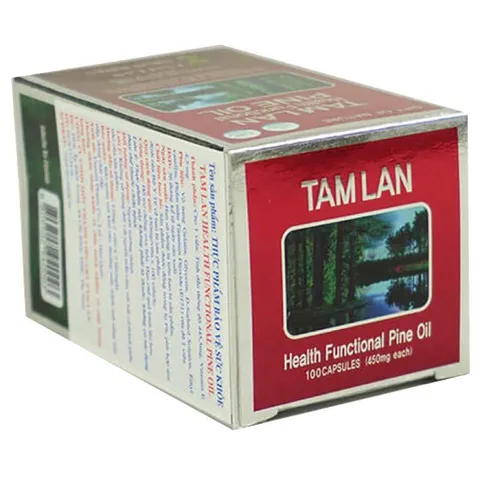 Viên uống Tinh Dầu Thông Đỏ Tâm Lan Health Functional Pine Oil (Chai 100 viên) Hỗ trợ giảm cholesterol và ổn định huyết áp.