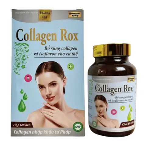 Viên uống đẹp da Collagen Rox (Chai 60 viên) Hỗ trợ làm đẹp da, giảm sạm nám và cân bằng nội tiết tố