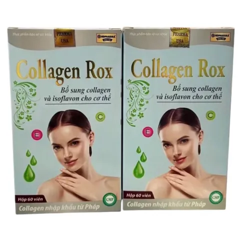 Viên uống đẹp da Collagen Rox (Chai 60 viên) Hỗ trợ làm đẹp da, giảm sạm nám và cân bằng nội tiết tố