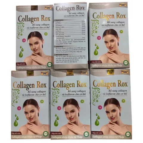 Viên uống đẹp da Collagen Rox (Chai 60 viên) Hỗ trợ làm đẹp da, giảm sạm nám và cân bằng nội tiết tố