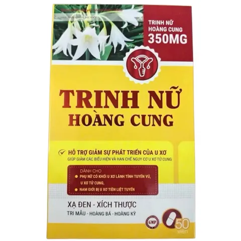 Viên uống Trinh Nữ Hoàng Cung 350mg (Chai 50 viên) Hỗ trợ hạn chế sự phát triển của u xơ ở nữ và tuyến tiền liệt ở nam