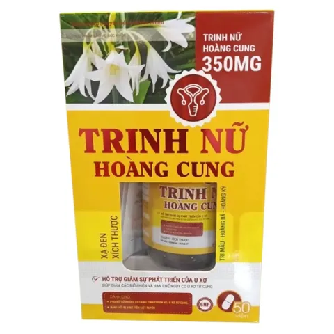 Viên uống Trinh Nữ Hoàng Cung 350mg (Chai 50 viên) Hỗ trợ hạn chế sự phát triển của u xơ ở nữ và tuyến tiền liệt ở nam