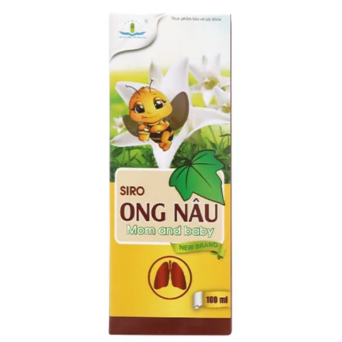 Siro ho Ong Nâu Mom and Baby (Chai 100ml) Giúp bổ phổi ích phế, long đờm, hỗ trợ giảm ho, rát họng, khản tiếng.