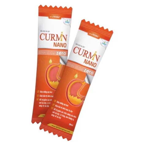 Hỗn dịch dạ dày Curmin Nano Bình Vị Gel Zero Tâm Dược (Hộp 30 gói) Giúp giảm tình trạng đau thượng vị, ợ hơi, ợ chua
