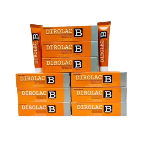 Kem bôi ngoài da Dirolac B (Tuýp 15g) hỗ trợ giảm ngứa, rôm sảy, viêm da, zona, thủy đậu, ngừa sẹo và ngăn ngừa mụn.