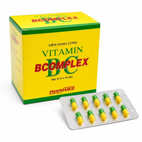 Viên uống Vitamin BComplex Phapharco (Chai 100 viên) Bổ sung vitamin nhóm B giúp cải thiện chán ăn, mệt mỏi, suy nhược