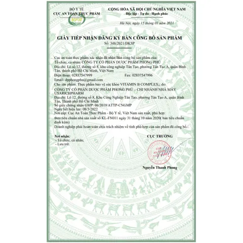 Viên uống Vitamin BComplex Phapharco (Chai 100 viên) Bổ sung vitamin nhóm B giúp cải thiện chán ăn, mệt mỏi, suy nhược