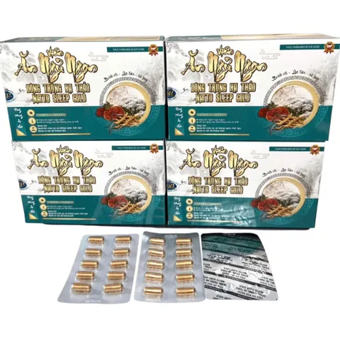 Viên Ăn Ngủ Ngon Đông Trùng Hạ Thảo Natto Sleep Gold (Hộp 60 viên) Hỗ trợ bồi bổ cơ thể giúp ăn ngon miệng ngủ ngon giấc