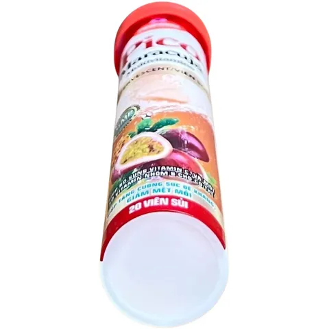 Viên sủi bọt Pico Maracujá Multivitamins Hương vị chanh dây (Tuýp 20 viên) Tăng cường sức đề kháng nâng cao hệ miễn dịch