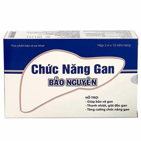 Viên uống Chức Năng Gan Bảo Nguyên (Hộp 30 viên) hỗ trợ thanh nhiệt, giải độc gan, hạ men gan, tăng cường chức năng gan