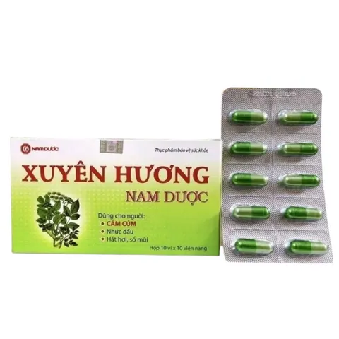Viên uống XUYÊN HƯƠNG NAM DƯỢC (Hộp 100 viên) Hỗ trợ giảm nhức đầu, chóng mặt, hắt hơi, sổ mũi, cảm cúm, cảm lạnh