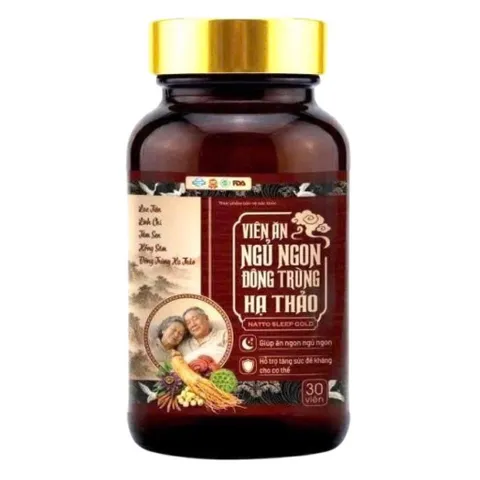 Viên uống ăn ngủ ngon Natto Sleep Gold (Chai 30 viên) Hỗ trợ bồi bổ cơ thể, giúp ăn ngon miệng và cải thiện giấc ngủ.