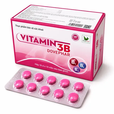 Viên uống bổ sung Vitamin 3B Dovephar (Hộp 100 viên) Giúp cải thiện tình trạng uể oải, chán ăn do suy nhược cơ thể