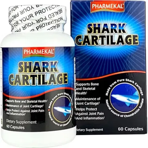 Viên uống Pharmekal Shark Cartilage (Chai 60 viên) Giúp làm giảm đau nhức, sưng viêm khớp do thoái hóa khớp.