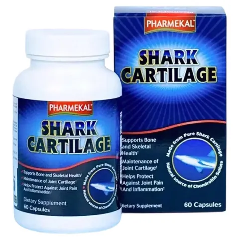 Viên uống Pharmekal Shark Cartilage (Chai 60 viên) Giúp làm giảm đau nhức, sưng viêm khớp do thoái hóa khớp.