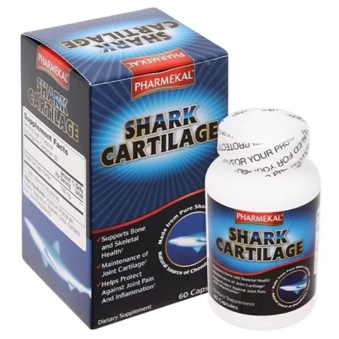 Viên uống Pharmekal Shark Cartilage (Chai 60 viên) Giúp làm giảm đau nhức, sưng viêm khớp do thoái hóa khớp.