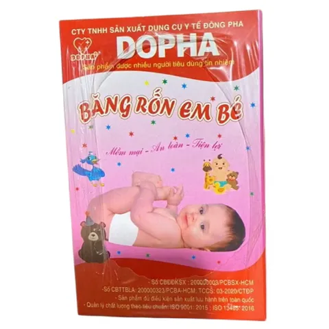 Combo 5 Hộp Băng rốn em bé Dopha Hỗ trợ băng vết thương, chống nhiễm khuẩn vùng rốn, mềm mại và an toàn cho bé