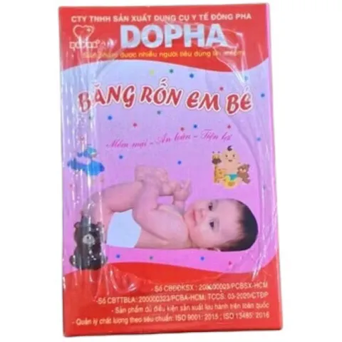 Combo 5 Hộp Băng rốn em bé Dopha Hỗ trợ băng vết thương, chống nhiễm khuẩn vùng rốn, mềm mại và an toàn cho bé