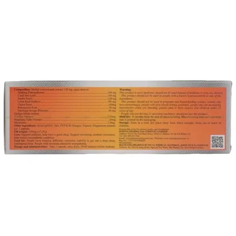 Viên uống Giấc Ngủ Vàng HD (Hộp 30 viên) hỗ trợ an thần, giúp ngủ ngon, tăng cường tuần hoàn máu não, giảm mệt mỏi.