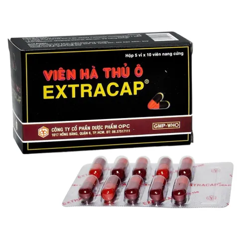 Viên Hà Thủ Ô Extracap OPC (Hộp 50 viên) Hỗ trợ cải thiện tình trạng tóc bạc sớm, rụng tóc, giúp tóc đen bóng tự nhiên