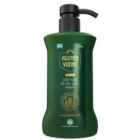 Dầu gội Dược liệu Nguyên Vương Lịch Lãm (Chai 250ml) Làm sạch gàu, hết ngứa, cân bằng lượng dầu nhờn, giảm gãy rụng