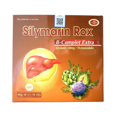 Viên uống Silymarin Rox B-Complet Extra (Hộp 100 viên) Hỗ trợ giúp giải độc gan, bảo vệ gan và tăng cường chức năng gan.