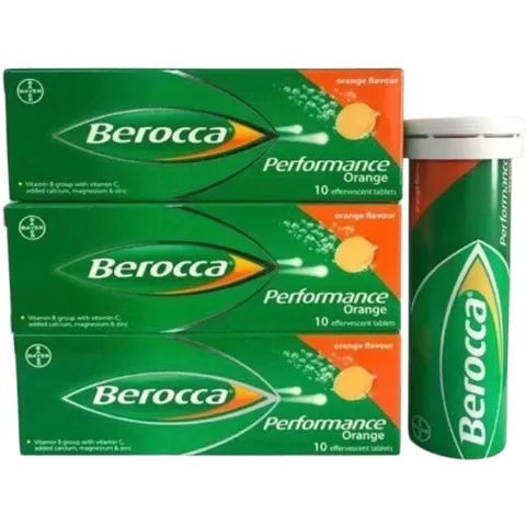 Viên sủi Berocca Performance vị Cam (Tuýp 10 viên) Bổ sung vitamin và khoáng chất giúp tăng sức đề kháng và giảm mệt mỏi