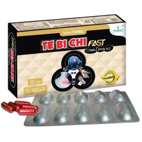 Viên uống Tê Bì Chi Fast Cova Brain Alz Tâm Dược (Hộp 30 viên) Hỗ trợ giảm đau đầu, hoa mắt, chóng mặt và tê bì chân tay
