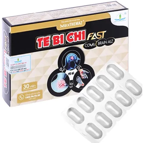 Viên uống Tê Bì Chi Fast Cova Brain Alz Tâm Dược (Hộp 30 viên) Hỗ trợ giảm đau đầu, hoa mắt, chóng mặt và tê bì chân tay