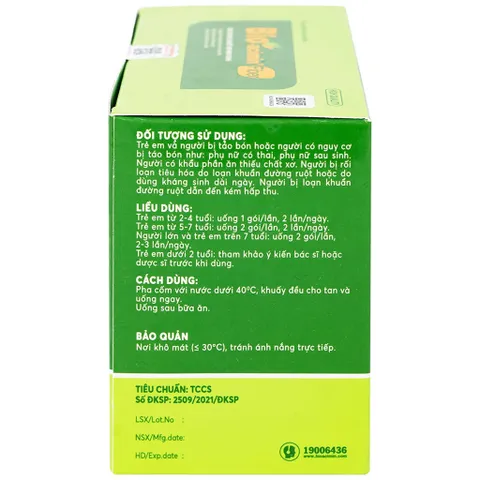 Cốm vi sinh Bio-acimin® Fiber (Hộp 30 gói) Giúp giảm tình trạng táo bón ở trẻ em và cân bằng hệ vi sinh đường ruột