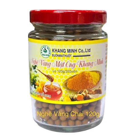 Nghệ Vàng Mật Ong Khang Minh (Chai 250g) hỗ trợ giảm viêm loét dạ dày, tá tràng, giảm ợ hơi, ợ chua, đau thượng vị