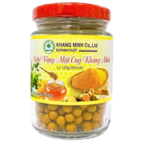 Nghệ Vàng Mật Ong Khang Minh (Chai 250g) hỗ trợ giảm viêm loét dạ dày, tá tràng, giảm ợ hơi, ợ chua, đau thượng vị