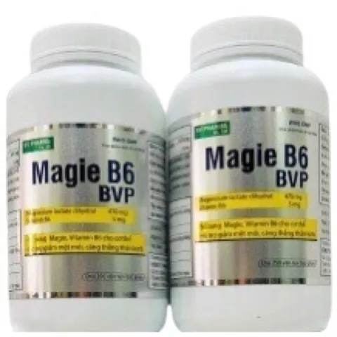 Viên uống Magie B6 BVP (Chai 250 viên) Bổ sung Magie và Vitamin B6 cho cơ thể, Hỗ trợ giảm mệt mỏi và căng thẳng thần kinh.