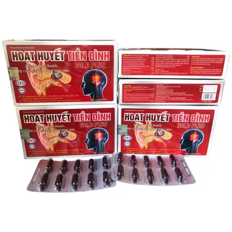 Hoạt Huyết Tiền Đình Gold Plus (Hộp 30 viên) Hỗ trợ giảm nhức đầu, chóng mặt, hoa mắt, ù tai, suy giảm trí nhớ, mất ngủ