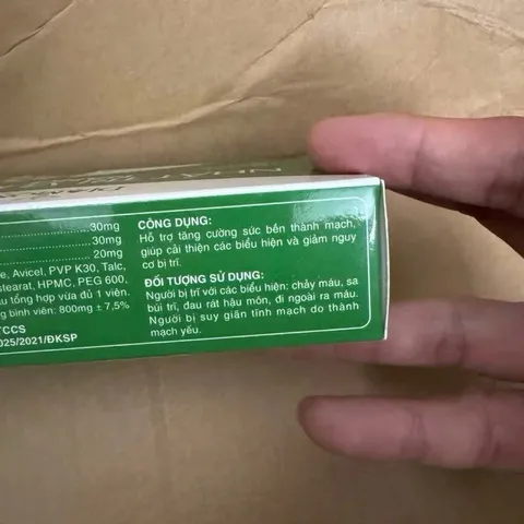 Viên Uống NHẤT TRĨ VƯƠNG NANO Cao Diếp Cá - giải pháp Hỗ trợ cho người bệnh trĩ và táo bón - Hộp 30v