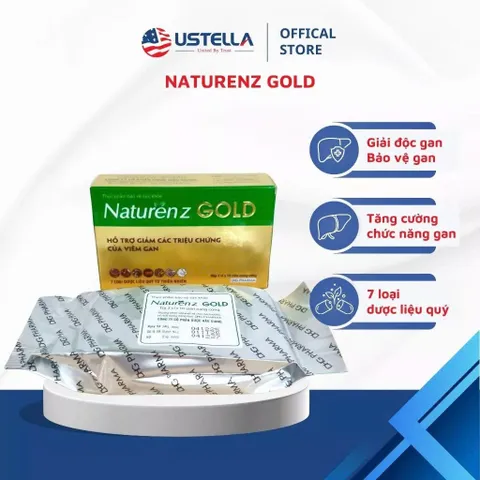 Naturenz Gold - Giải độc gan, bảo vệ gan (Hộp x 30 viên nang cứng)