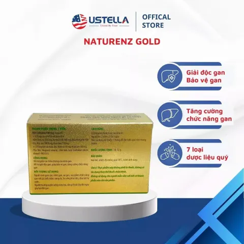 Naturenz Gold - Giải độc gan, bảo vệ gan (Hộp x 30 viên nang cứng)
