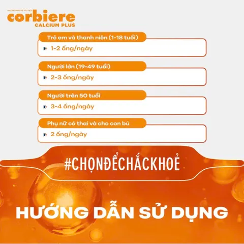 Thực phẩm bảo vệ sức khỏe Corbiere Calcium Plus Mới - Canxi hữu cơ + D3 + K2