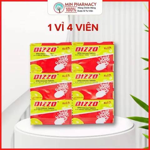 Viên Sủi Làm Hỗ trợ tiêu hoá Giảm đầy hơi, khó tiêu, ợ chua DIZZO Effervescent Vị Cam