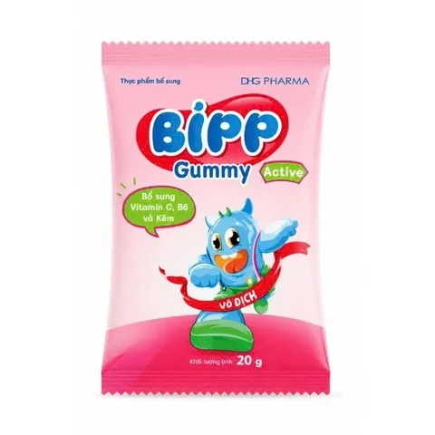 Combo 10 gói Kẹo dẻo Bipp Gummy 05 loại IQ/ Canxi/ Vitamin C/ C, B6, Kẽm/ Chất Xơ