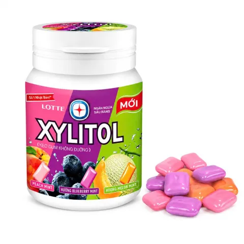 [CHÍNH HÃNG] Kẹo Gum Không Đường Lotte Xylitol - CHANH - DÂU - DƯA LƯỚI - TRÁI CÂY - GIẢI KHÁT - MÁT LẠNH - VIỆT QUẤT