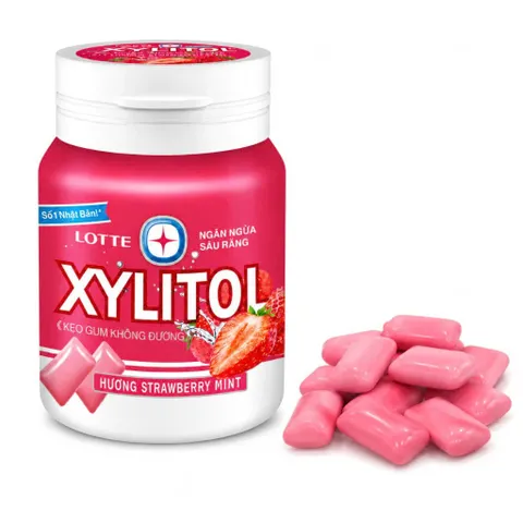 [CHÍNH HÃNG] Kẹo Gum Không Đường Lotte Xylitol - CHANH - DÂU - DƯA LƯỚI - TRÁI CÂY - GIẢI KHÁT - MÁT LẠNH - VIỆT QUẤT