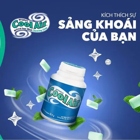 Combo 6 hũ kẹo Sing-gum Cool Air Candy hương bạc hà - khuynh diệp hũ 38 viên