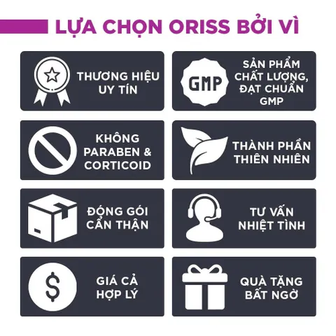 Kem nứt gót và dưỡng da chân tay Oriss tinh chất nghệ và trầu không tái tạo làm hồng gót Tuýp 30gr 812730